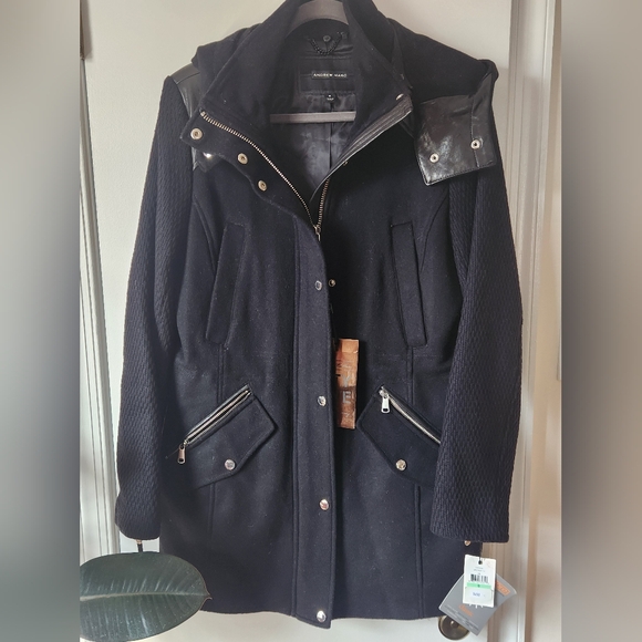 Andrew Marc Women's Black Utility Jacket - Picture 2 of 9